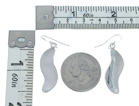 Sterling Silver Tear Drop Opal Navajo Hook Dangle Earrings X10059